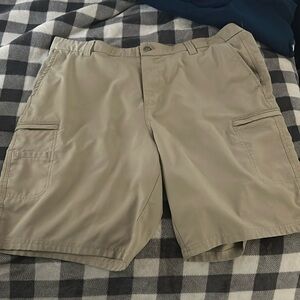khaki shorts